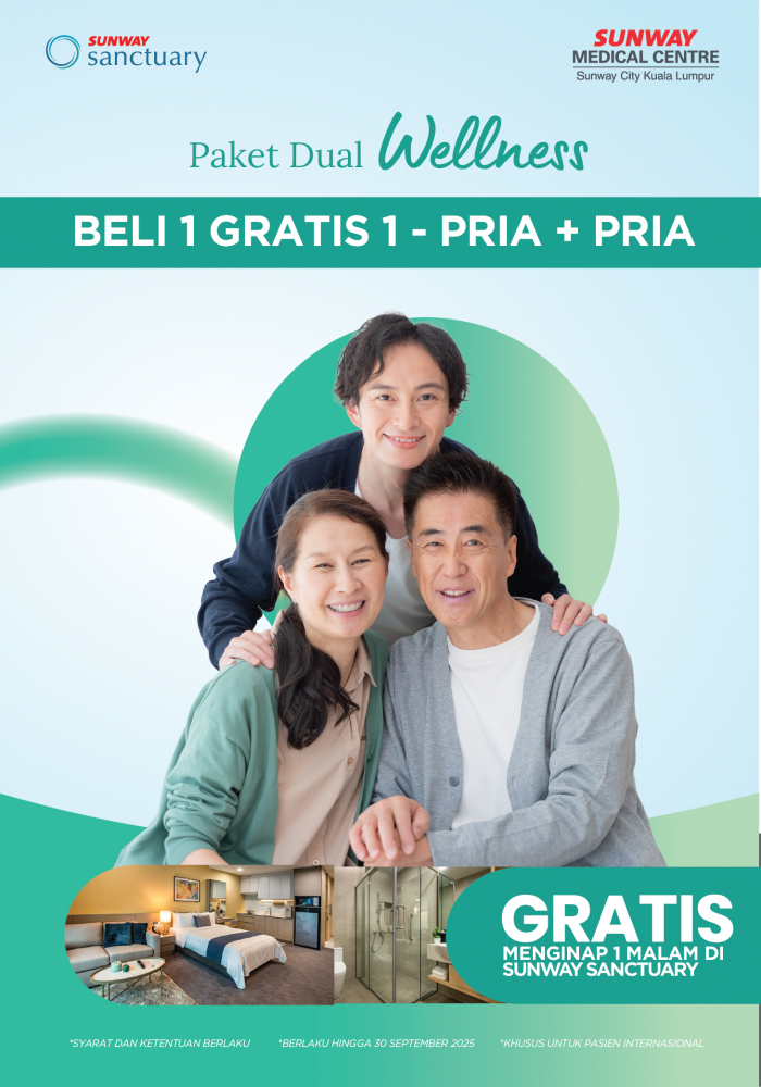 [BELI 1 GRATIS 1] Paket Pemeriksaan Kesehatan Dual Wellness – Pria + Pria