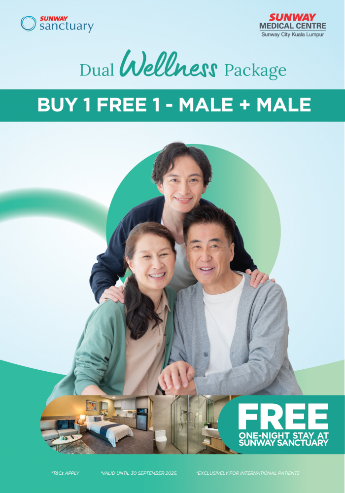 [BUY 1 FREE 1] Dual Wellness Health Screening Package – Male + Male