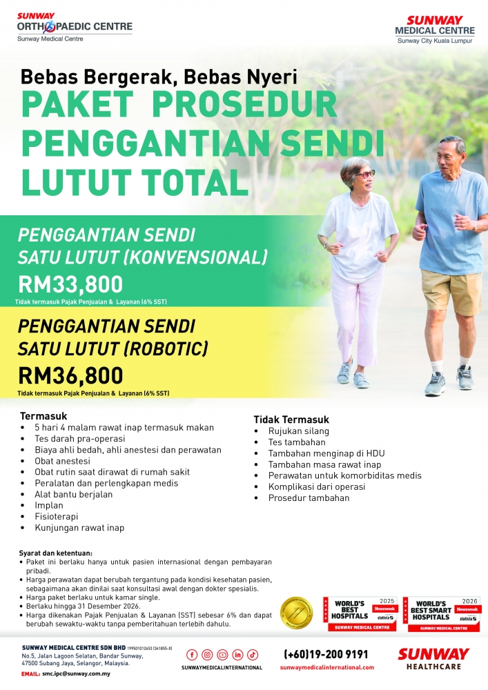 Paket Penggantian Sendi Lutut Tunggal