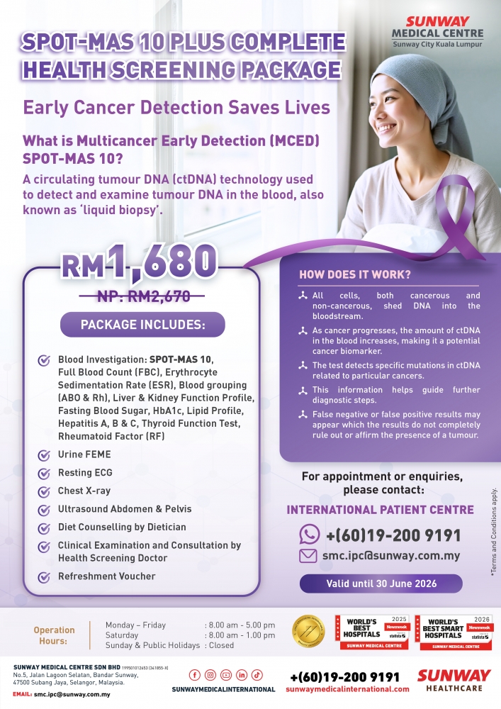 SPOTMAS 10 plus Complete Health Screening Package