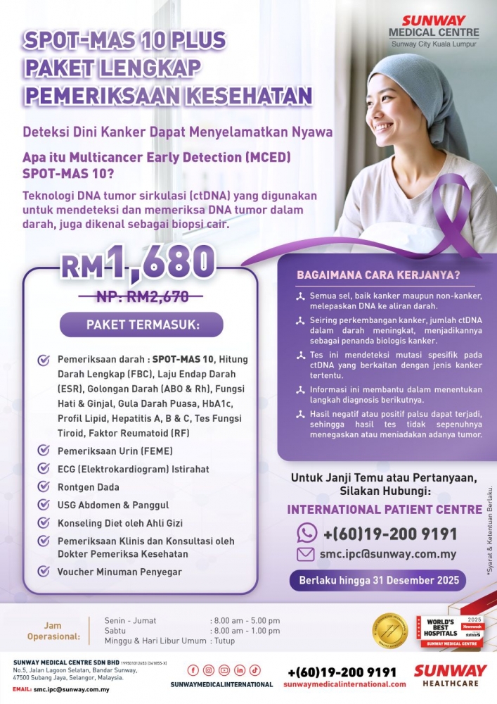 Spot-MAS 10 Plus Paket Lengkap Pemeriksaan Kesehatan