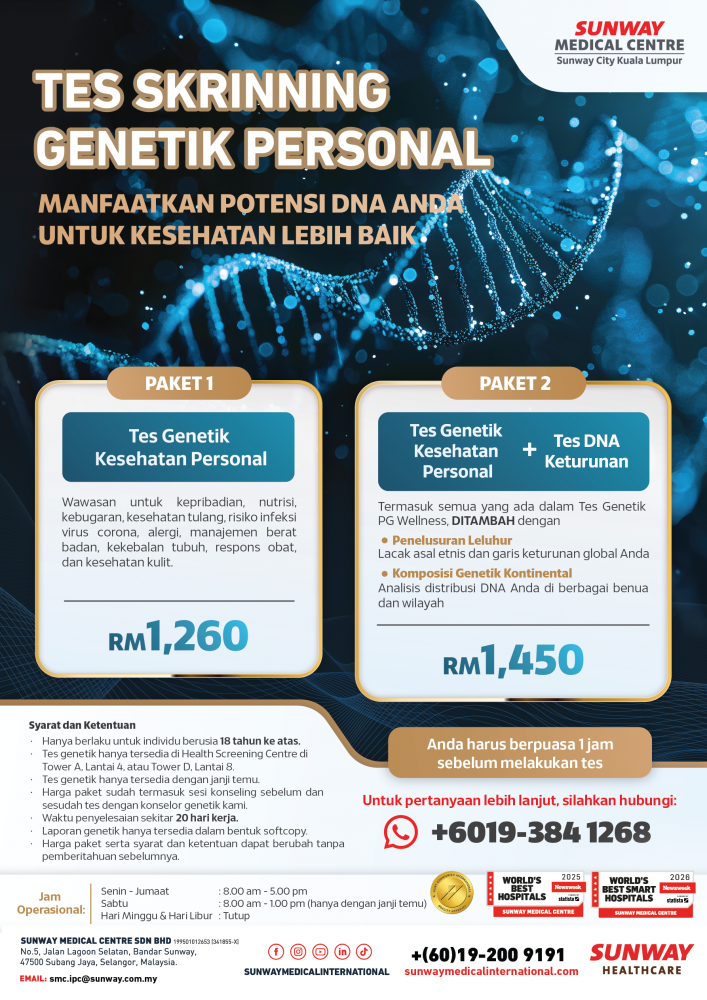 Tes Skrining Genetik Personal